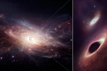 These supermassive black holes are cozying up close together