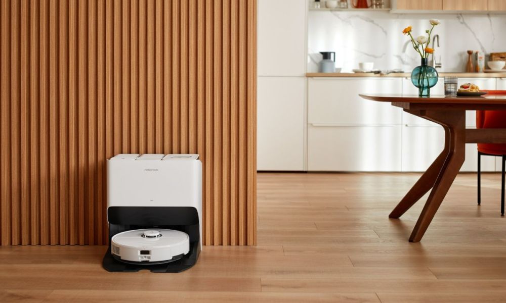 The Roborock S8 Pro Ultra in a kitchen.