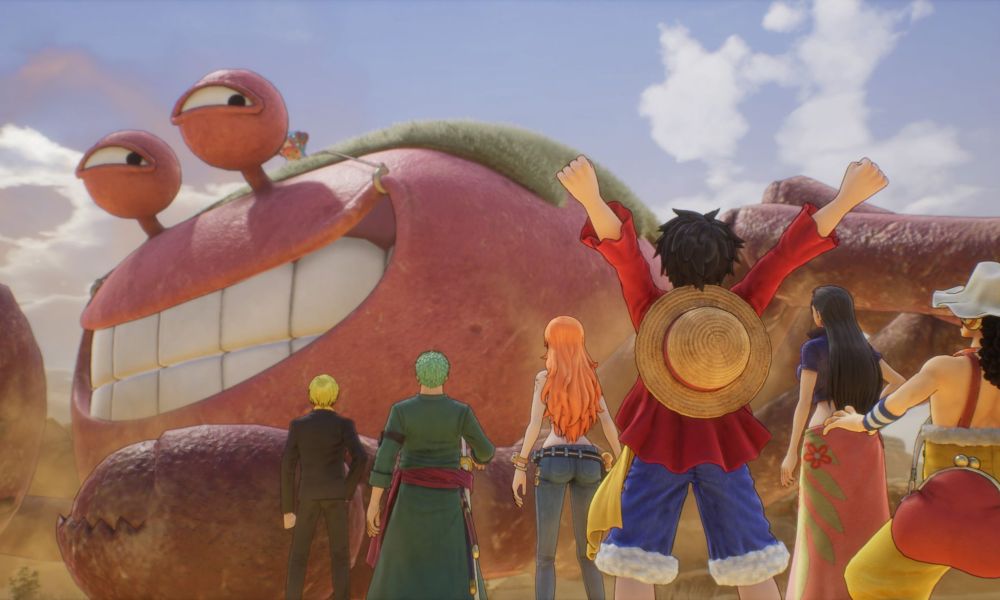 one piece odyssey review the straw hats meeting a crab mover in