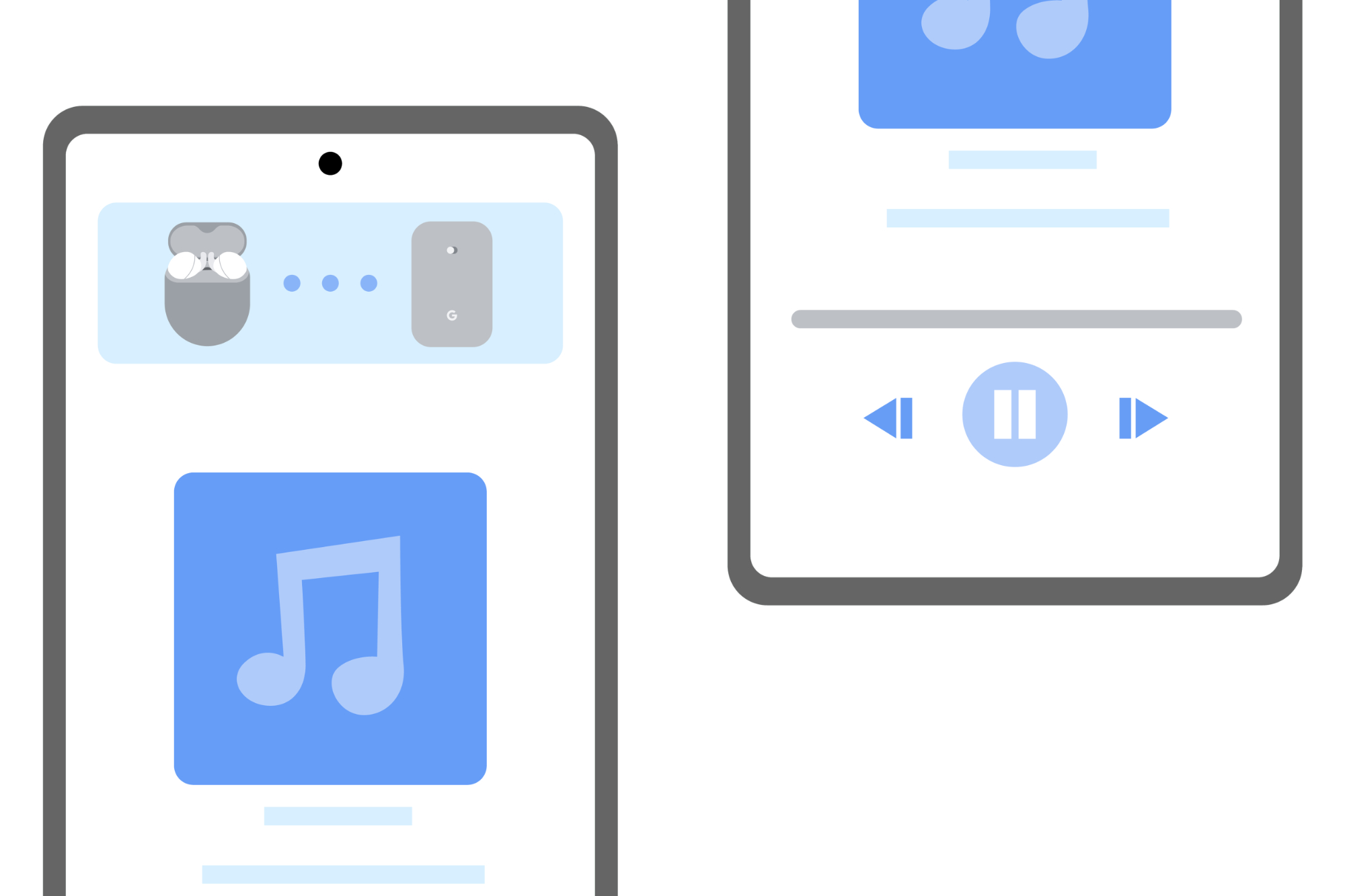 Imagen de maqueta de la función de escucha ininterrumpida de Android 13.