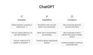 ChatGPT intro page.