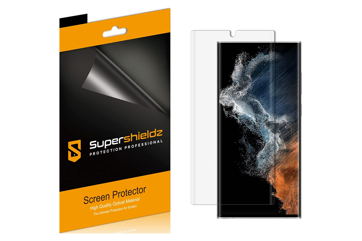 The SuperShieldz screen protectors on a blank background.