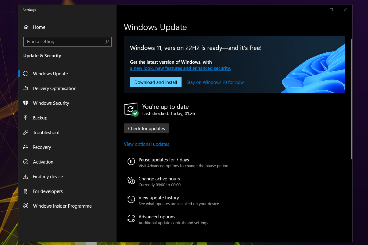 Herramienta de actualización de Windows 10.
