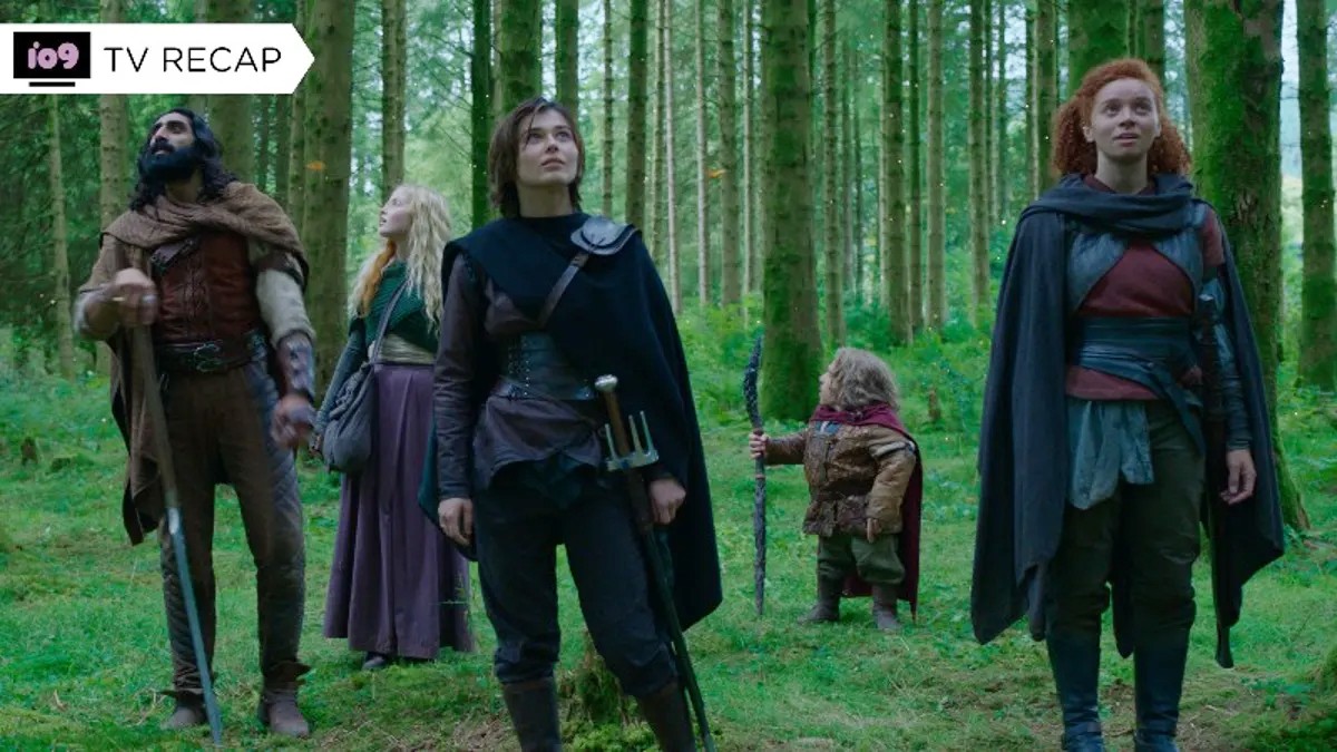 Willow y sus aliados se paran en un bosque en Willow.