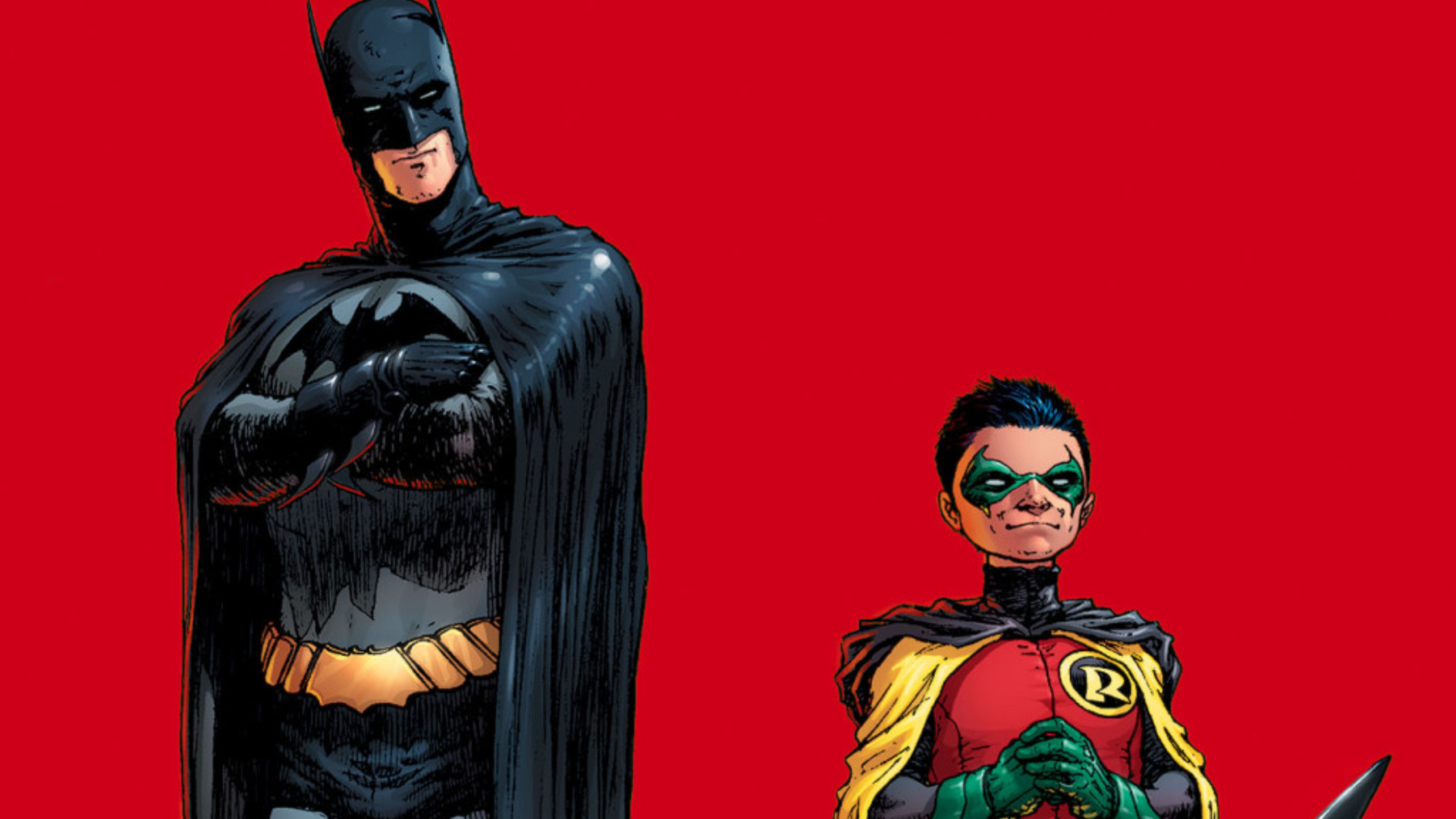 Batman e Robin na série de quadrinhos de Grant Morrison.