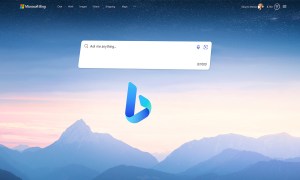 Microsoft's redesigned Bing search engine.