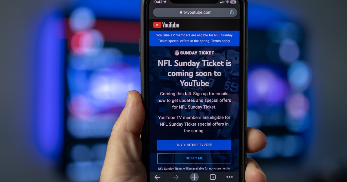 nfl sunday ticket confirmation channel
