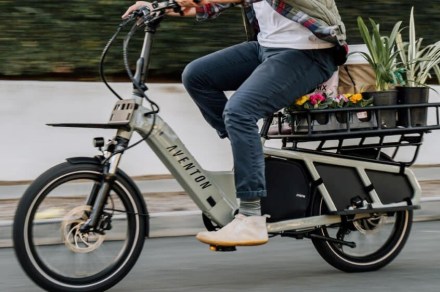 The Aventon Abound cargo ebike is perfect for grocery trips, hauling gear, and more