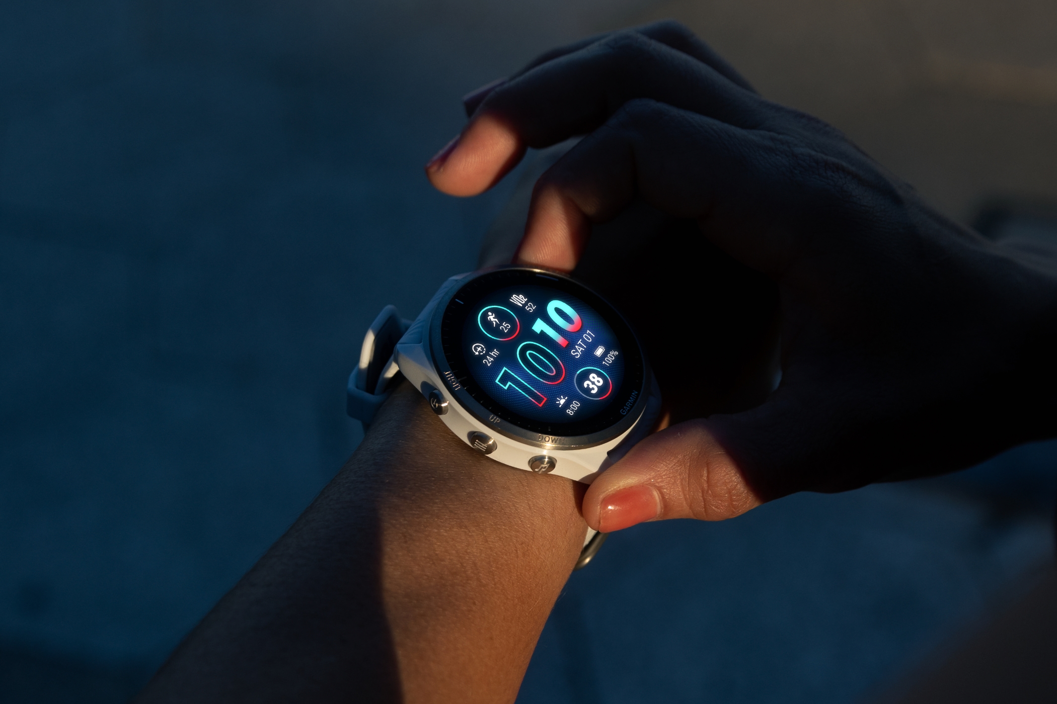  Garmin Forerunner 265 (Aqua/Black) Running GPS Smartwatch, Colorful AMOLED Display, Training Metric, & Recovery Insights