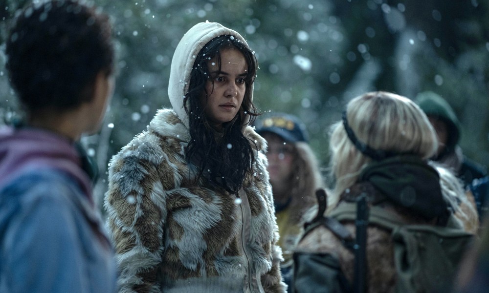 Lottie faces Natalie in the snow in Yellowjackets Season 2.