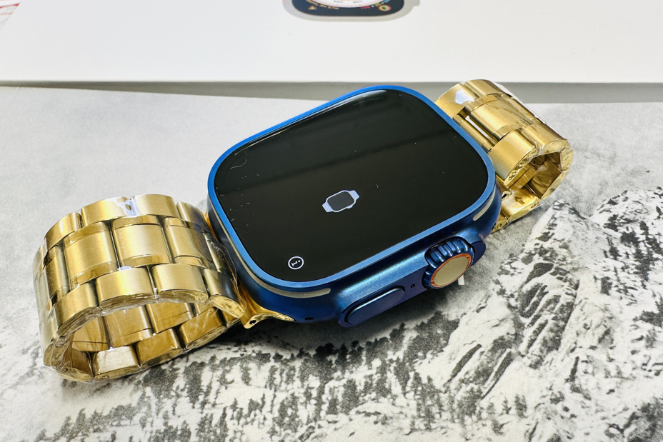 Apple watch shop gold blue