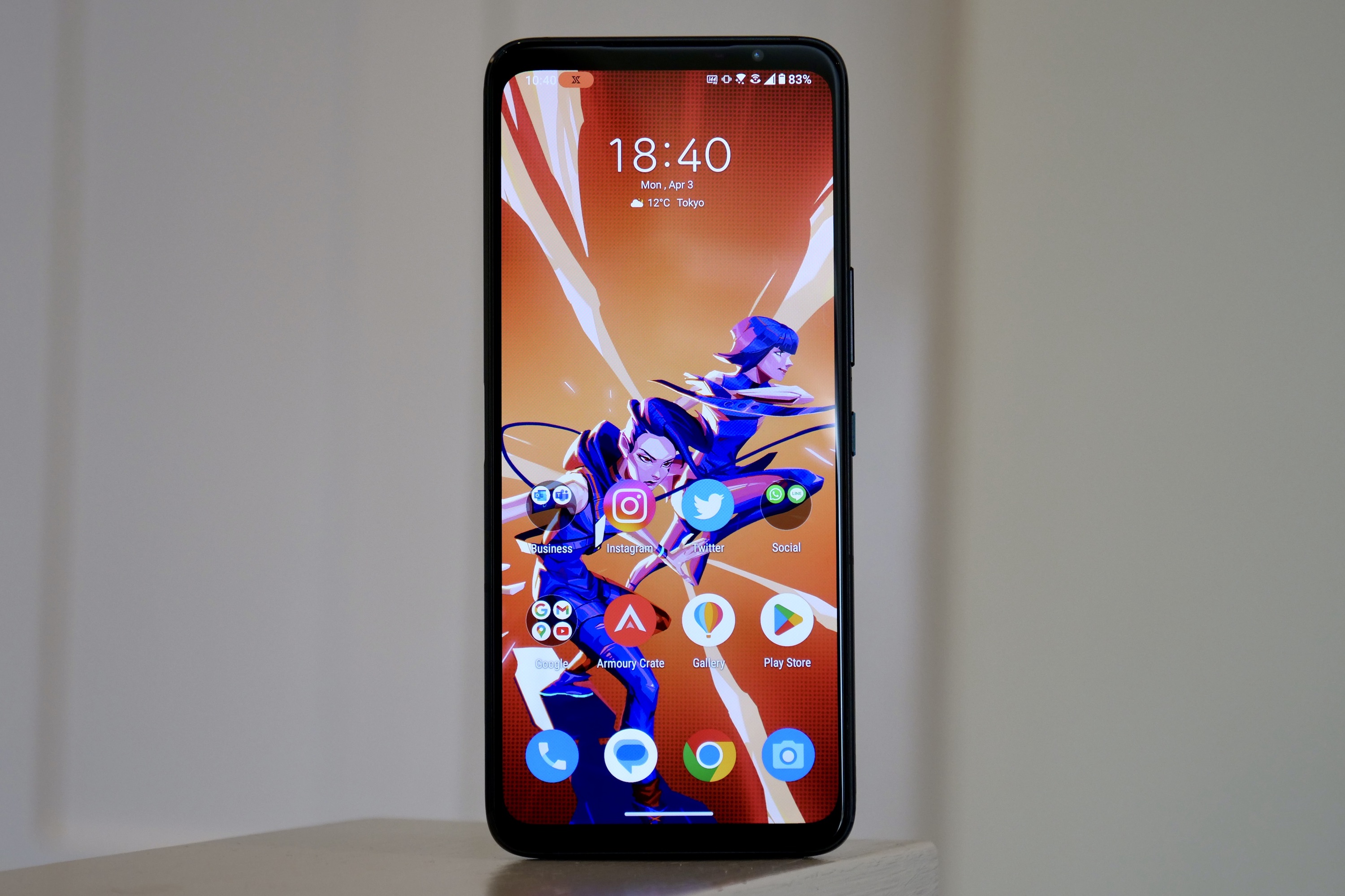 L'écran de l'Asus ROG Phone 7 Ultimate.