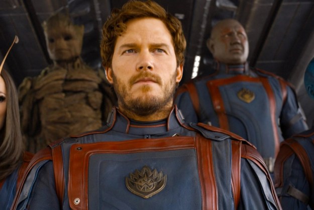 Star Lord leading the Guardians.