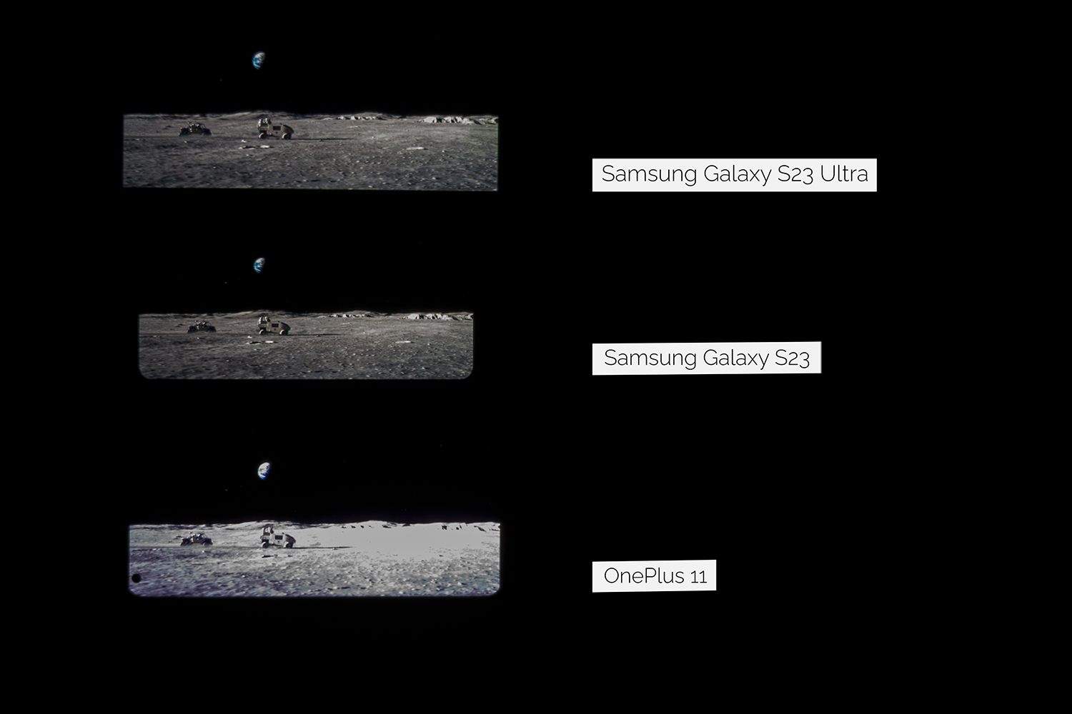 Samsung Galaxy S23 Ultra contre Samsung Galaxy S23 contre OnePlus 11 Lecture Dolby Vision HDR Netflix Witcher Saison 2.