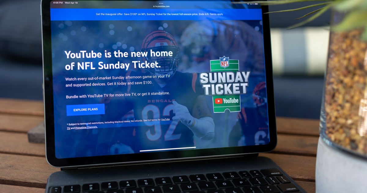 NFL Sunday Ticket will allow for unlimited streams at home