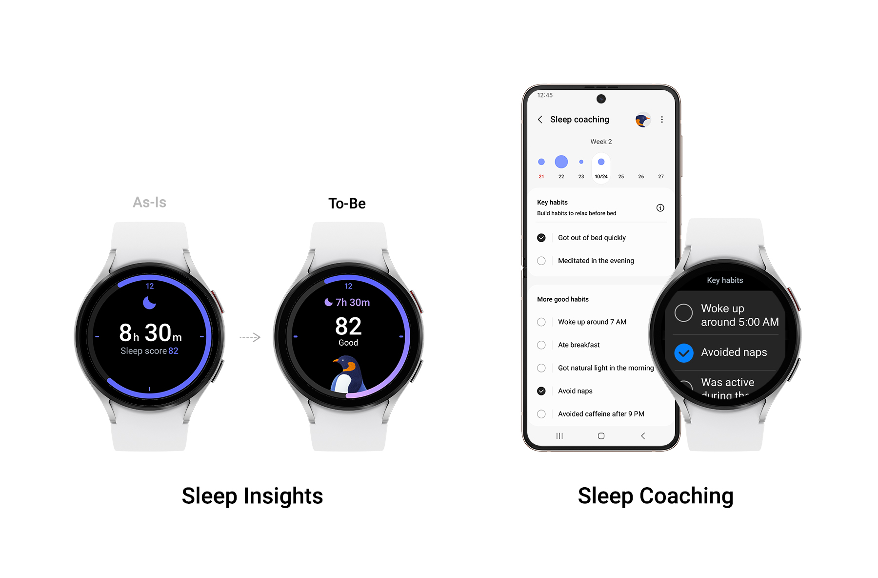 Samsung watch sleep monitor hot sale