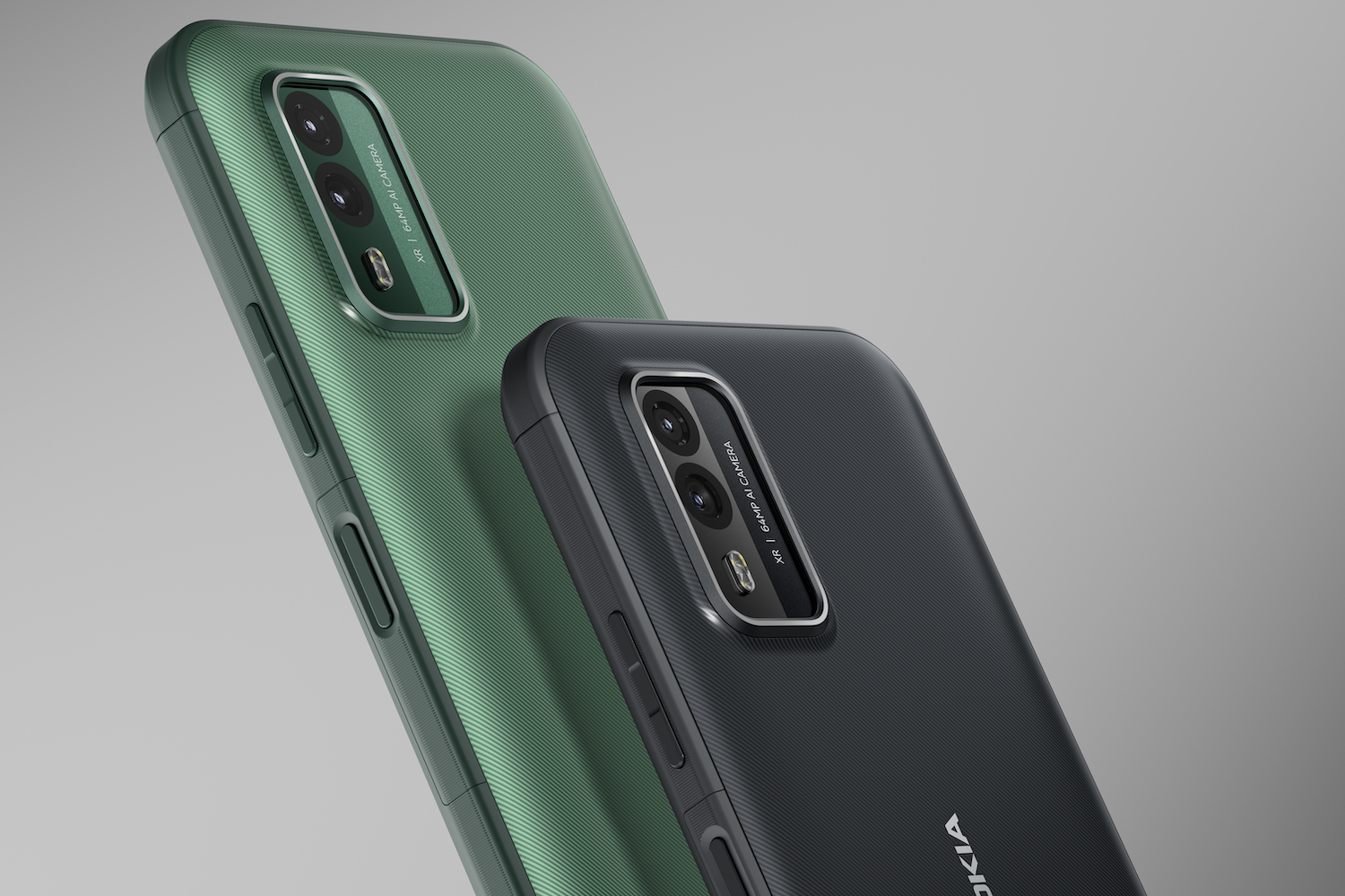 The black and green colors of the Nokia XR21.