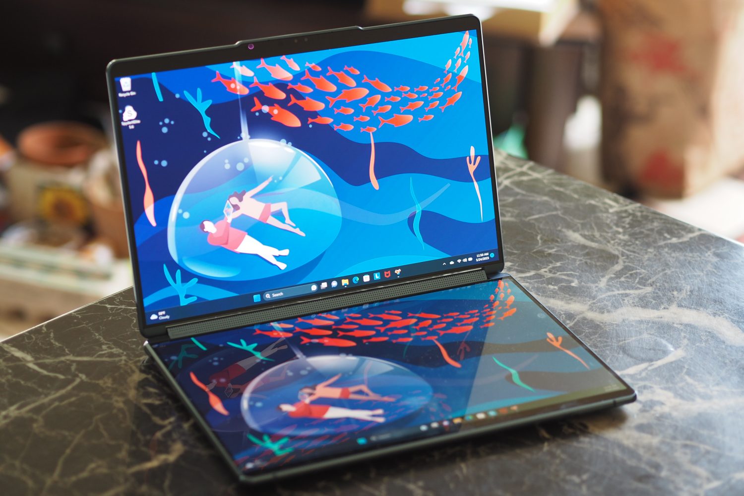 Lenovo’s dual-screen Yoga Book 9i laptop is $200 off