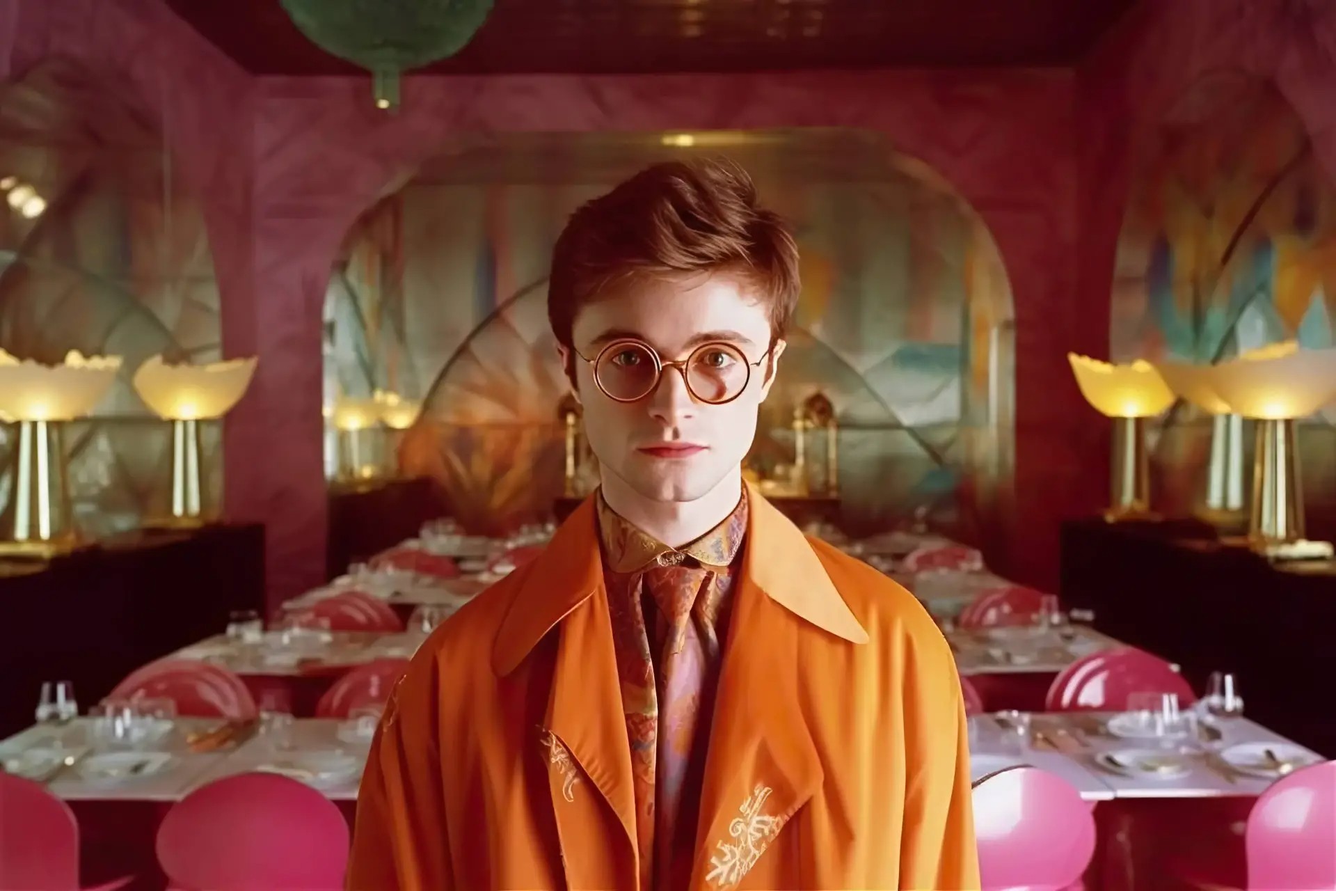 Harry Potter AI a généré une image dans le style de Wes Anderson.