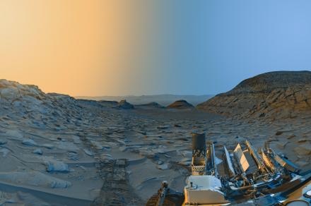 See a postcard from Mars taken by the Curiosity rover