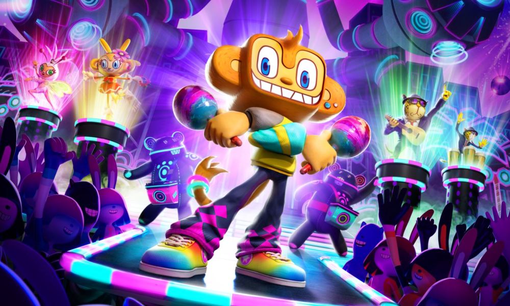 Key art for the VR version of Samba de Amigo