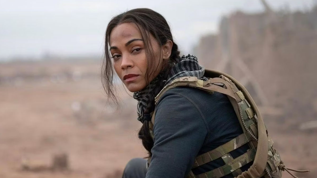 Zoe Saldana dans Special Ops : Lionne.