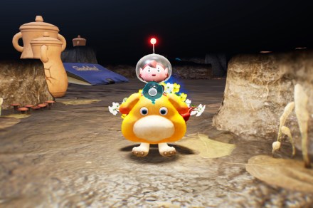 You can’t pet the dog in Pikmin 4, but you can make it buff