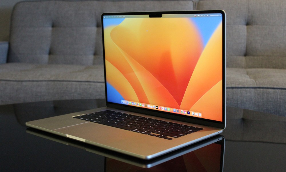 Apple's 15-inch MacBook Air placed on a desk.