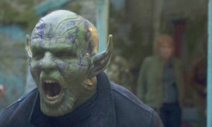 A Skrull screams in Secret Invasion.