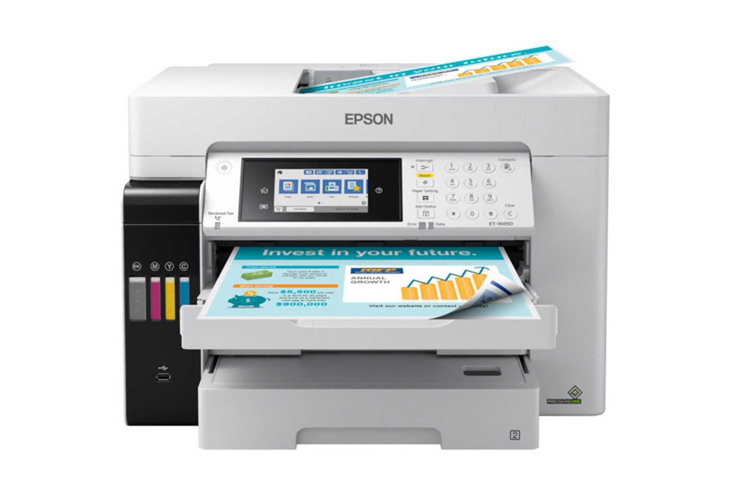 Epson EcoTank Pro ET-16650 is shown on white.