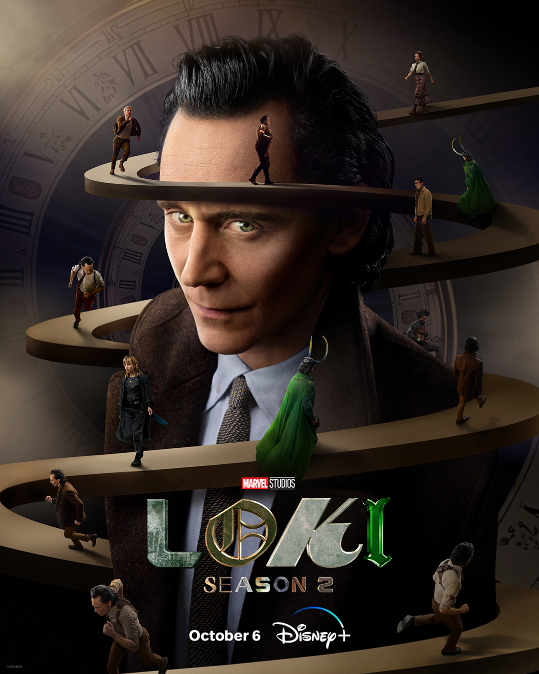 Tom Hiddleston sur l'affiche de la saison 2 de Loki.