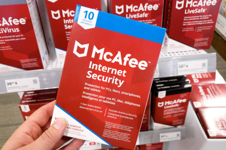 Get a year of McAfee Antivirus protection for PC for $15