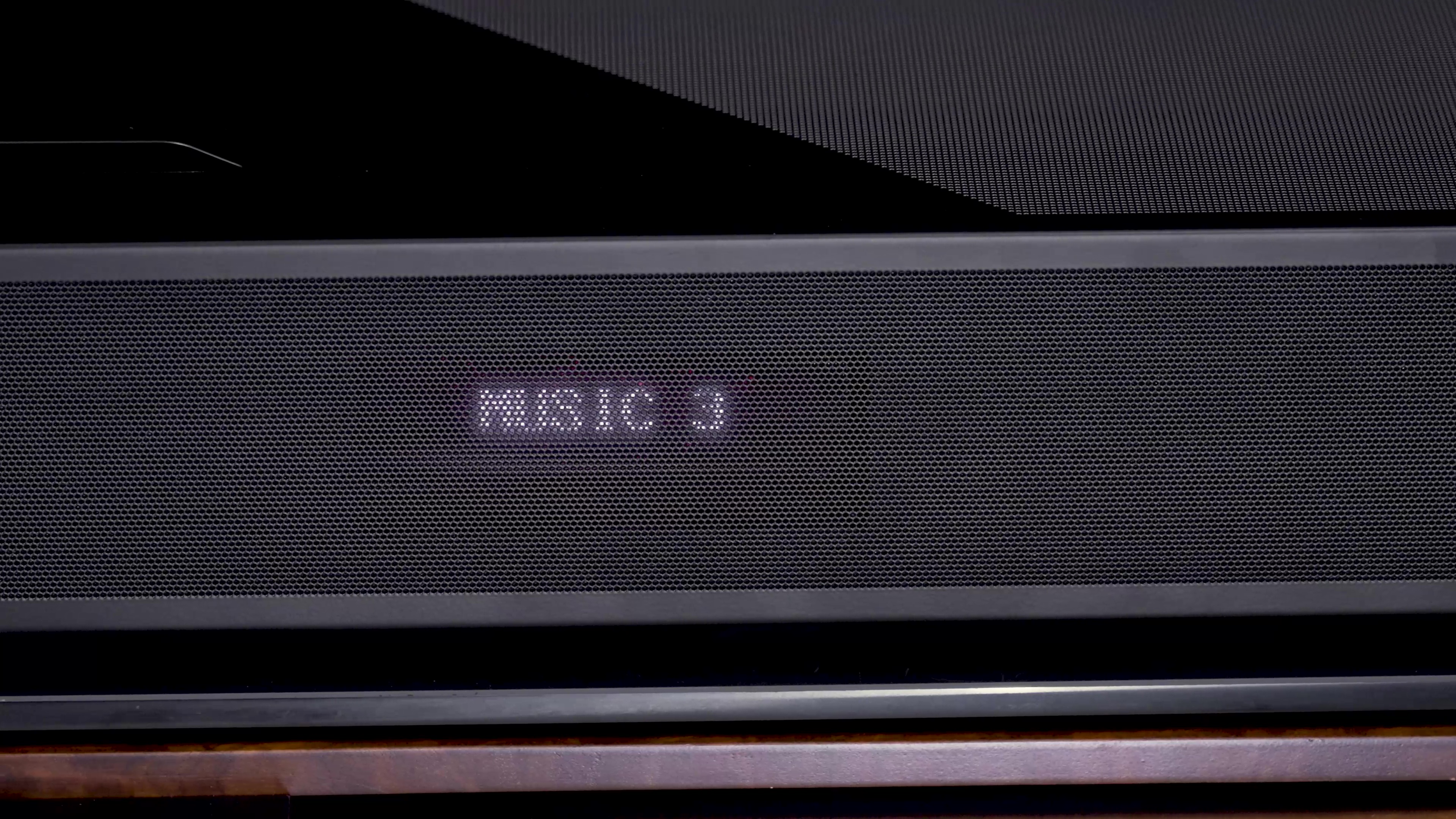 Muestra la lectura de la configuración de audio personalizada de Music 3 en Dragon.