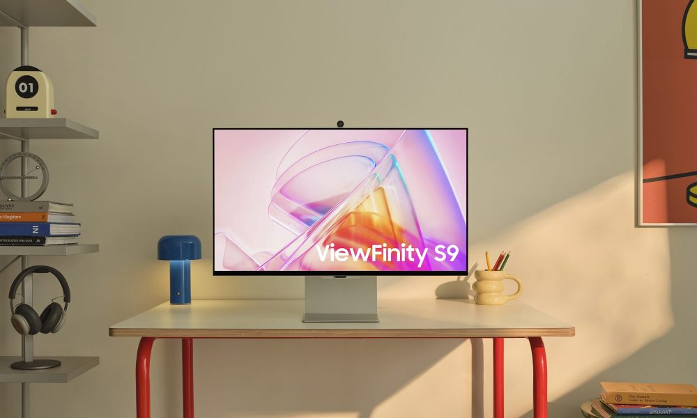 Press image of the Samsung ViewFinity S9 studio monitor.