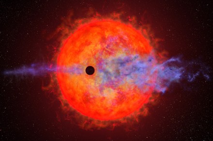 Hubble watches an extreme exoplanet being stripped by its star