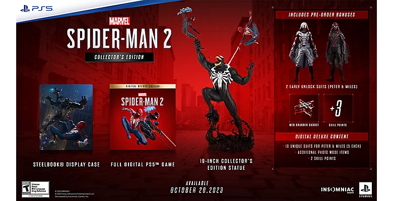 Where to buy Spider-Man 2 on PS5, including collector's edition