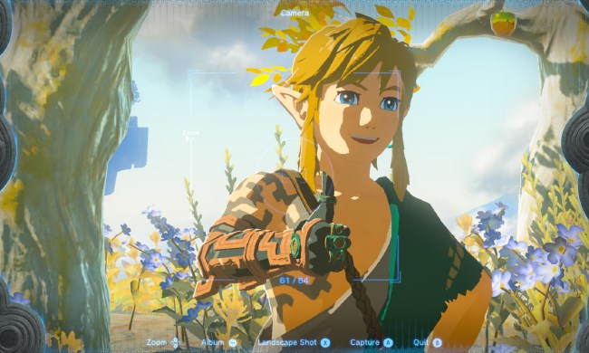 Link giving a thumbs-up with a smile.