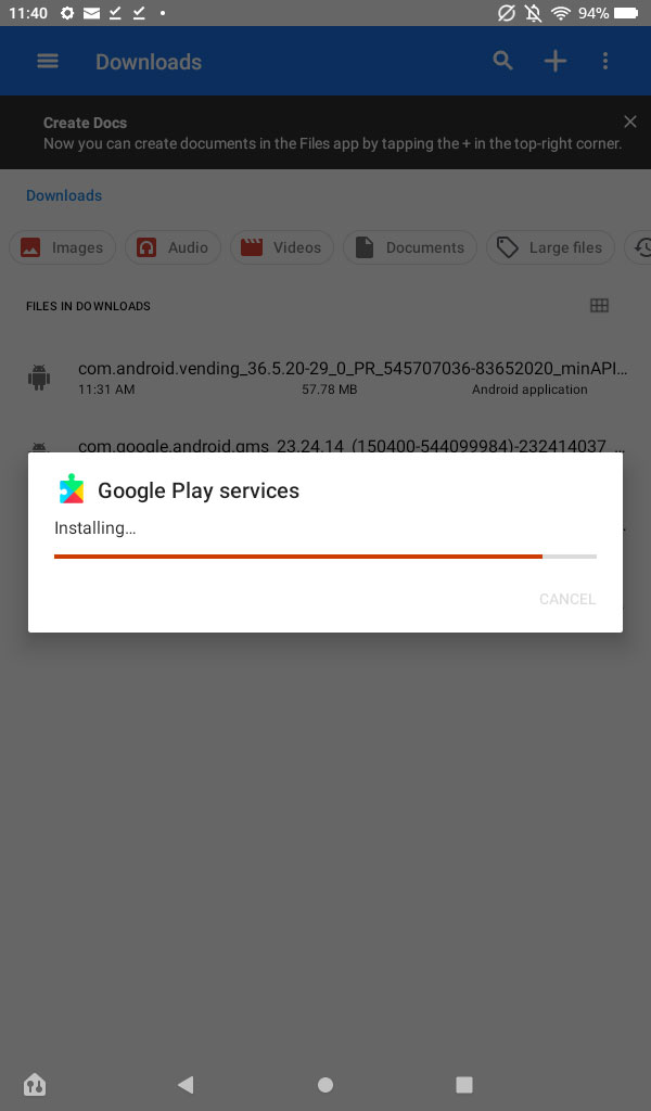 How to install the Google Play Store on the  Fire Tablet