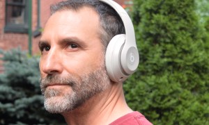 Man wearing Beats Studio Pro (front view).