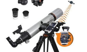 Celestron telescope with its many attachments.