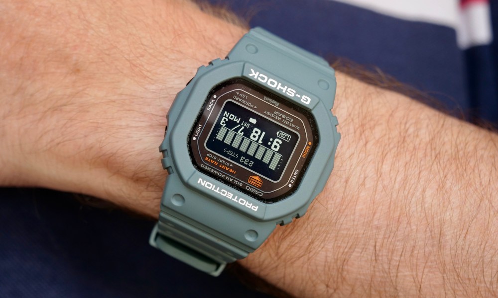 A person wearing the Casio G-Shock DW-H5600.