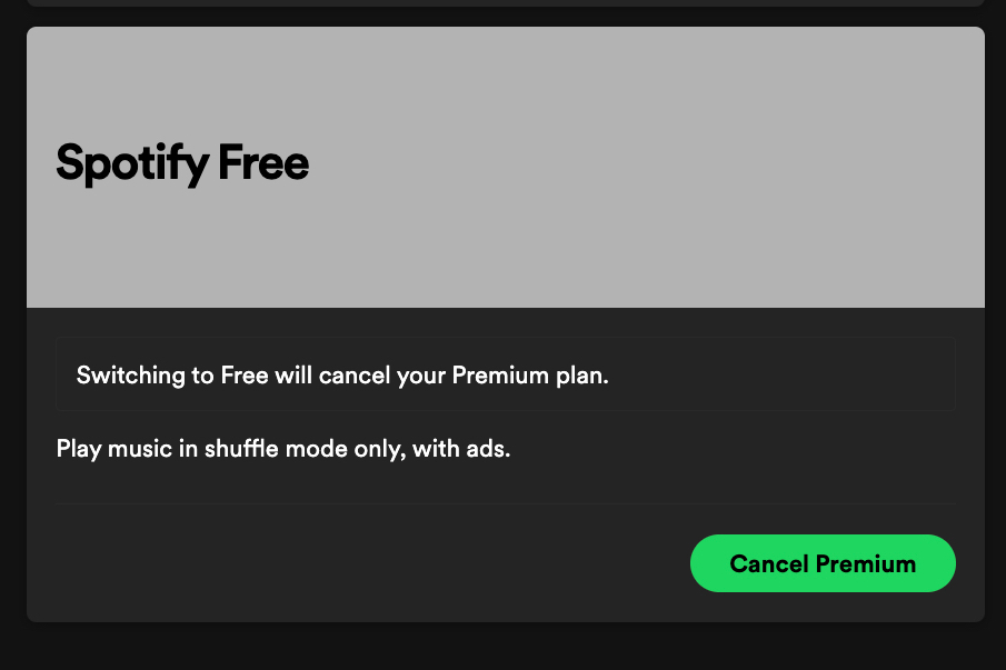 Como cancelar o Spotify.