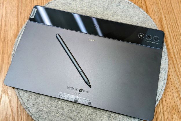 Back of a Lenovo Tab Extreme with Precision Pen 3.