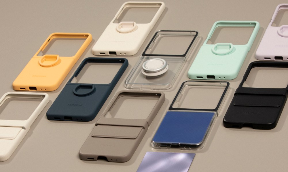 Photo of official Samsung cases for the Galaxy Z Flip 5.