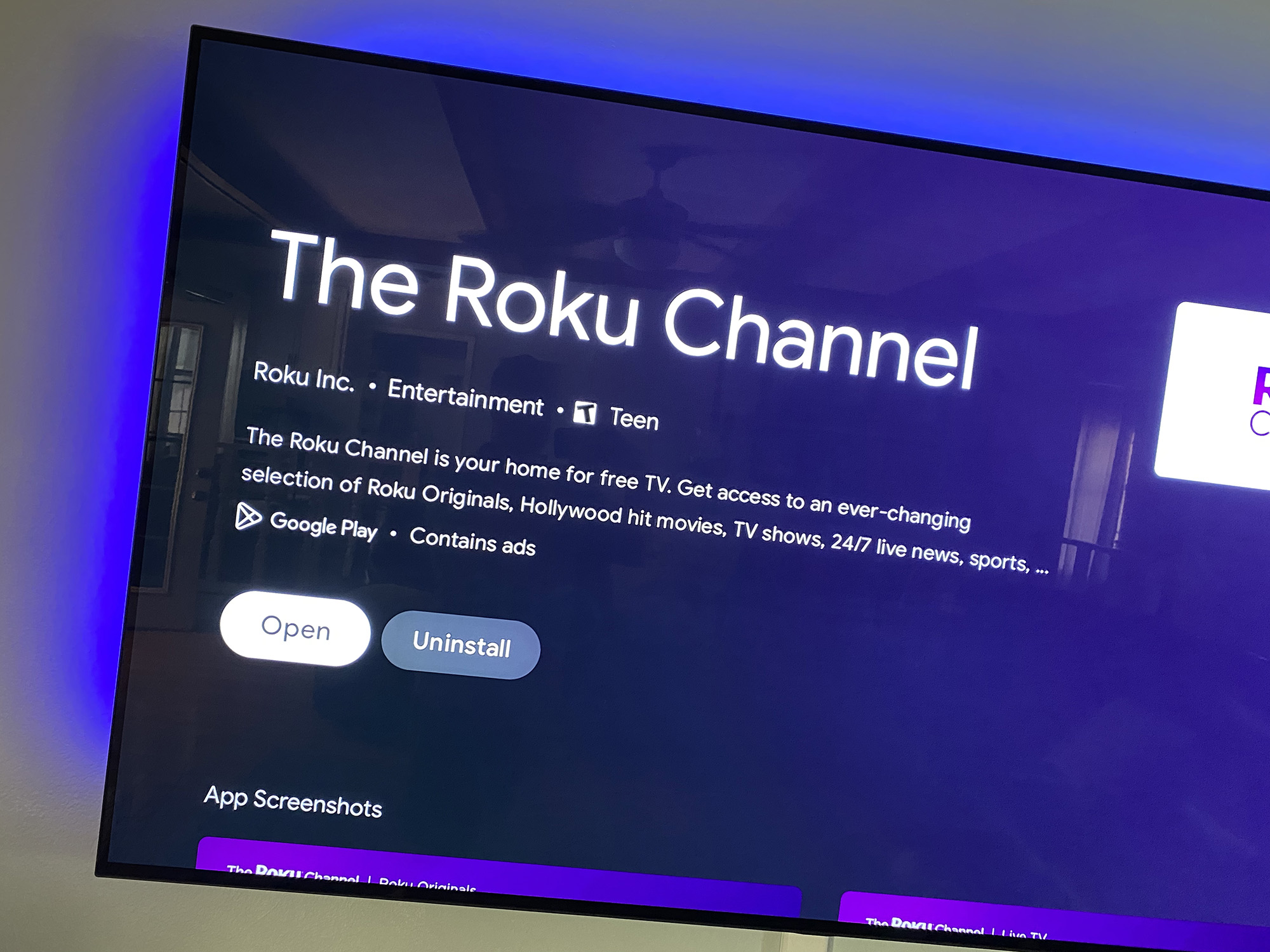 The Roku Channel is now available as a Google TV app, roku