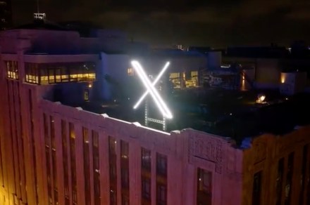 Elon Musk’s big bright ‘X’ sign removed following complaints