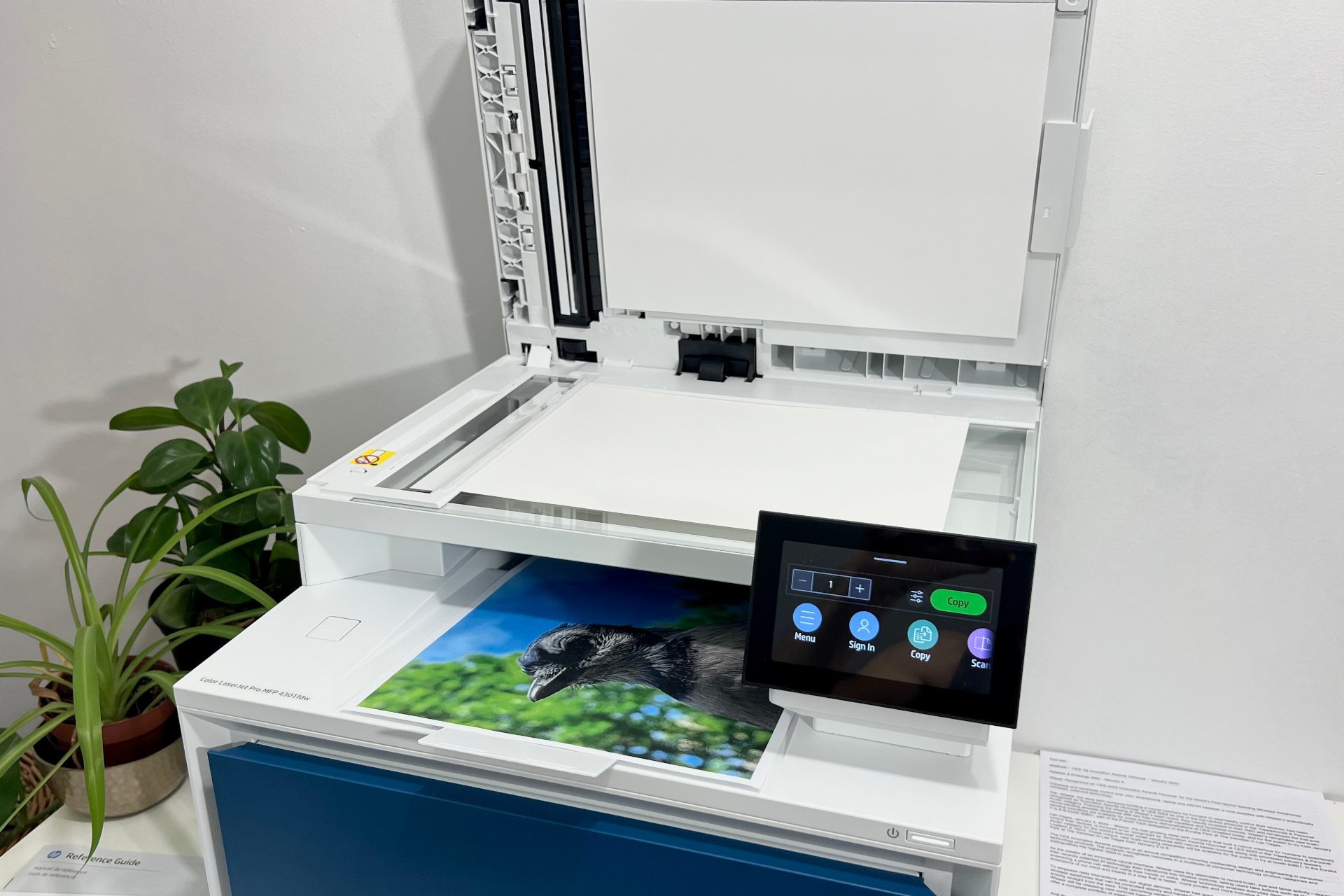 HP Color LaserJet Pro 4301fdw Pro Features At Home Digital Trends   Color Copies Are Just As Quick As Black And White Docuents 