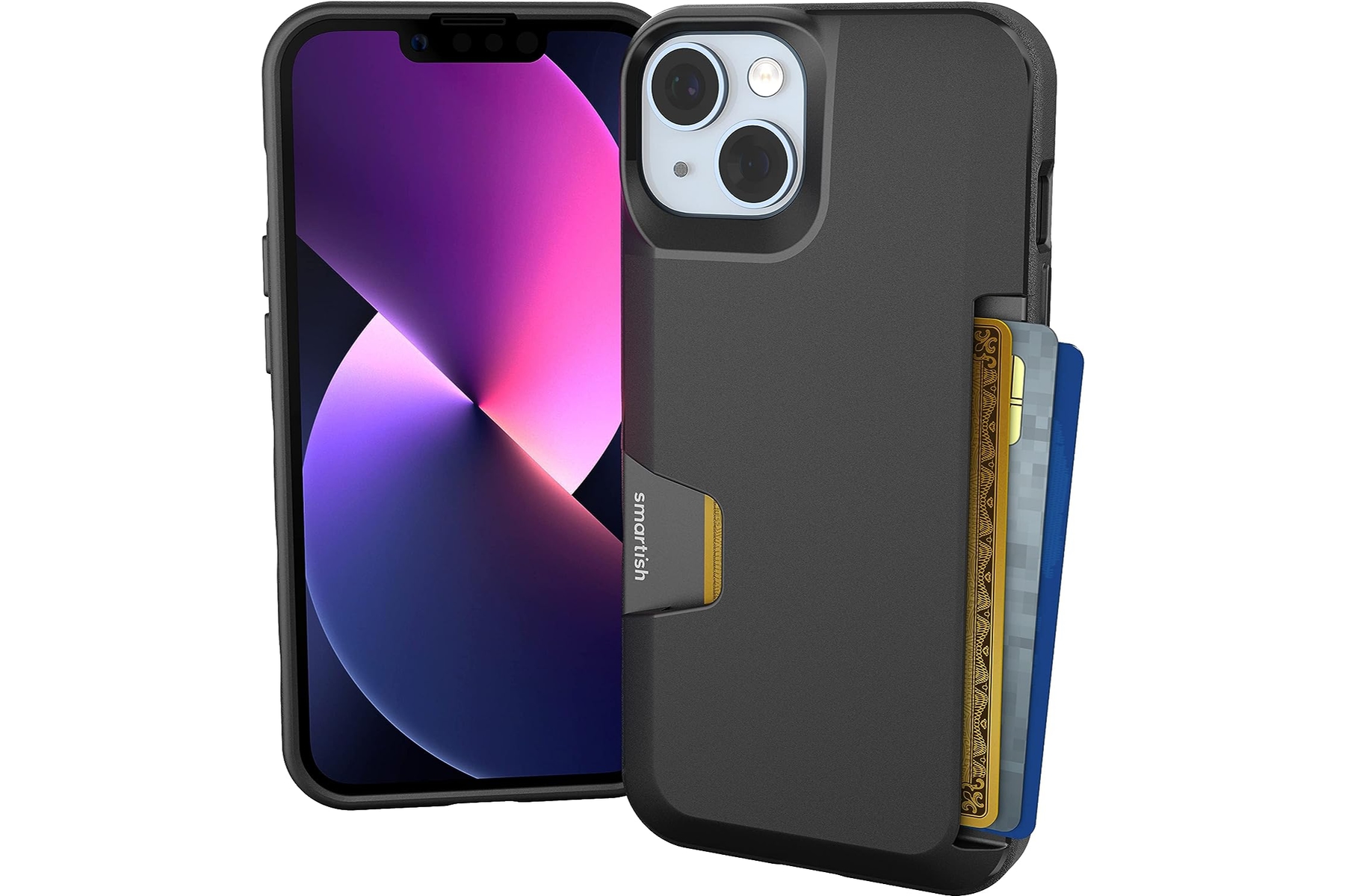 Smartish iPhone 14 Pro Wallet Case - Wallet Slayer Vol. 1 [Slim +  Protective] Credit Card Holder - Drop Tested Hidden Card Slot Cover  Compatible with