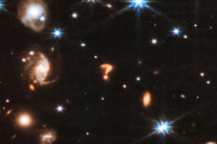 Scientists explain cosmic ‘question mark’ spotted by Webb space telescope