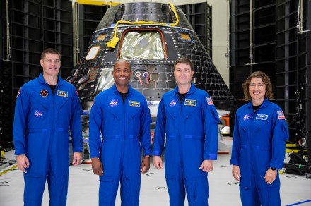 NASA’s moon crew enjoys first close encounter with their Orion spaceship